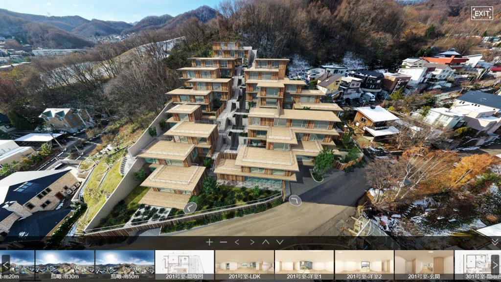 プロスタイル札幌　宮の森の鳥瞰イメージ